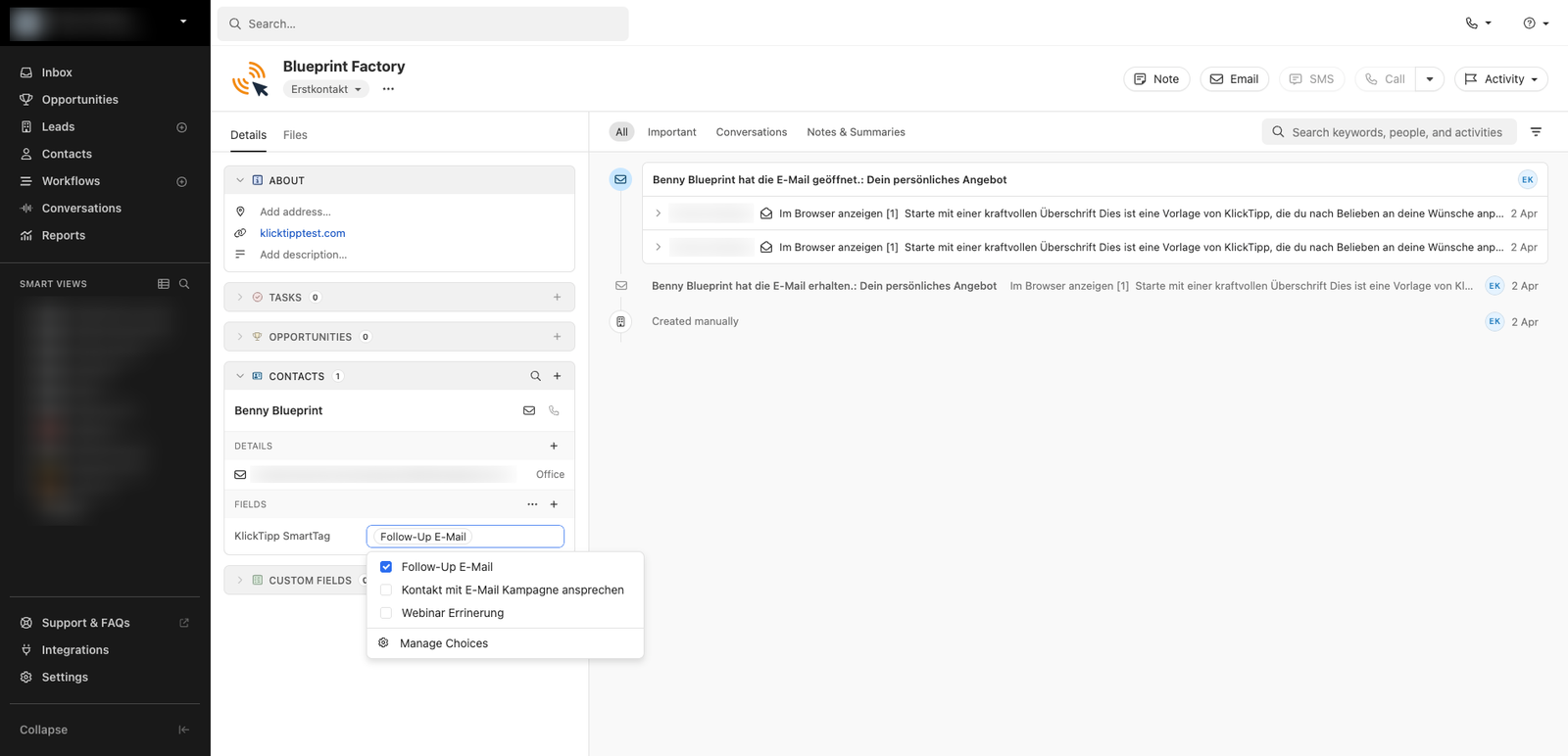 KlickTipp screenshot