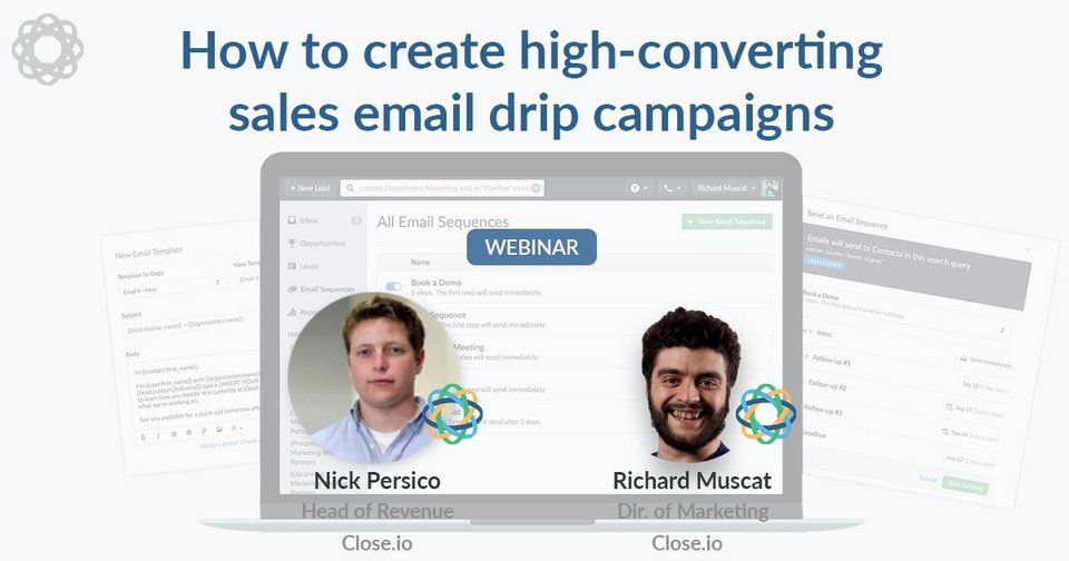 How to Create High-Converting Sales Email Drip Campaigns (Webinar)