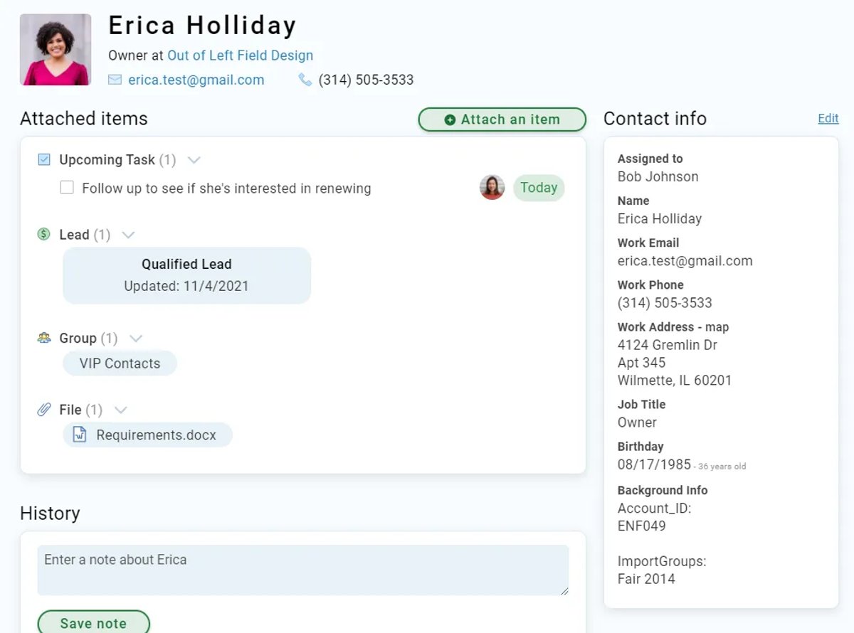 Less Annoying CRM