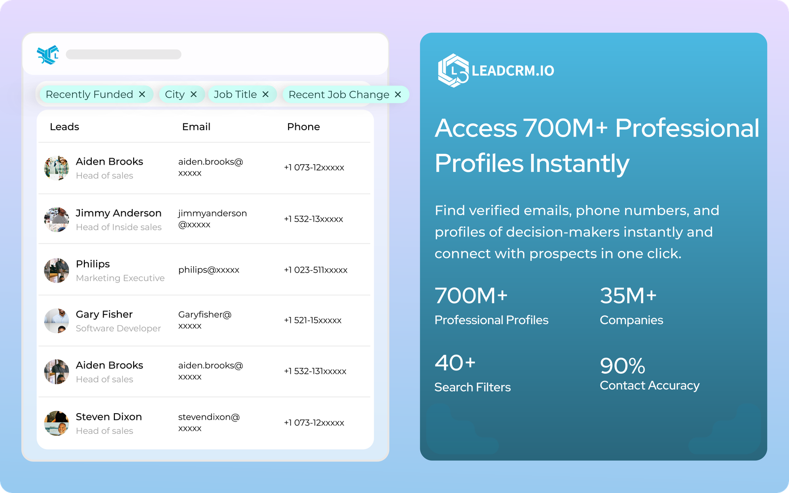 LeadCRM (Sync LinkedIn) screenshot