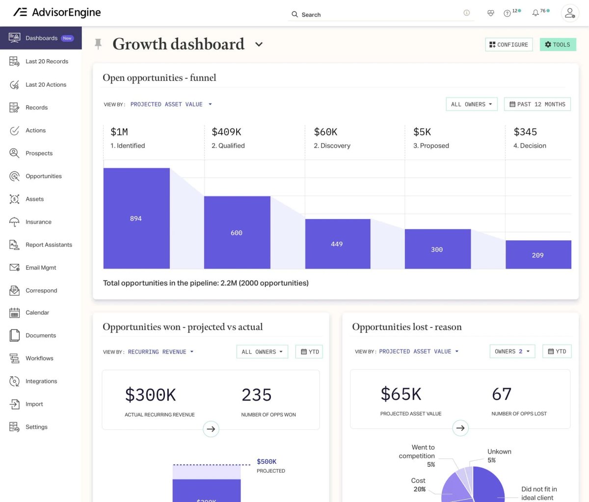 AdvisorEngine Financial Services CRM