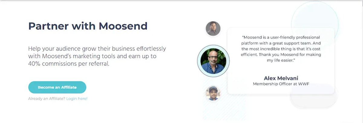 Top SaaS Affiliate Programs for 2023 - Moosend
