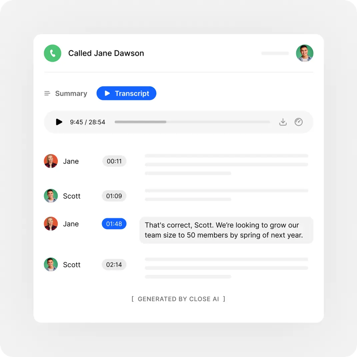 Sales Automation - Automated Call Assistant Close CRM
