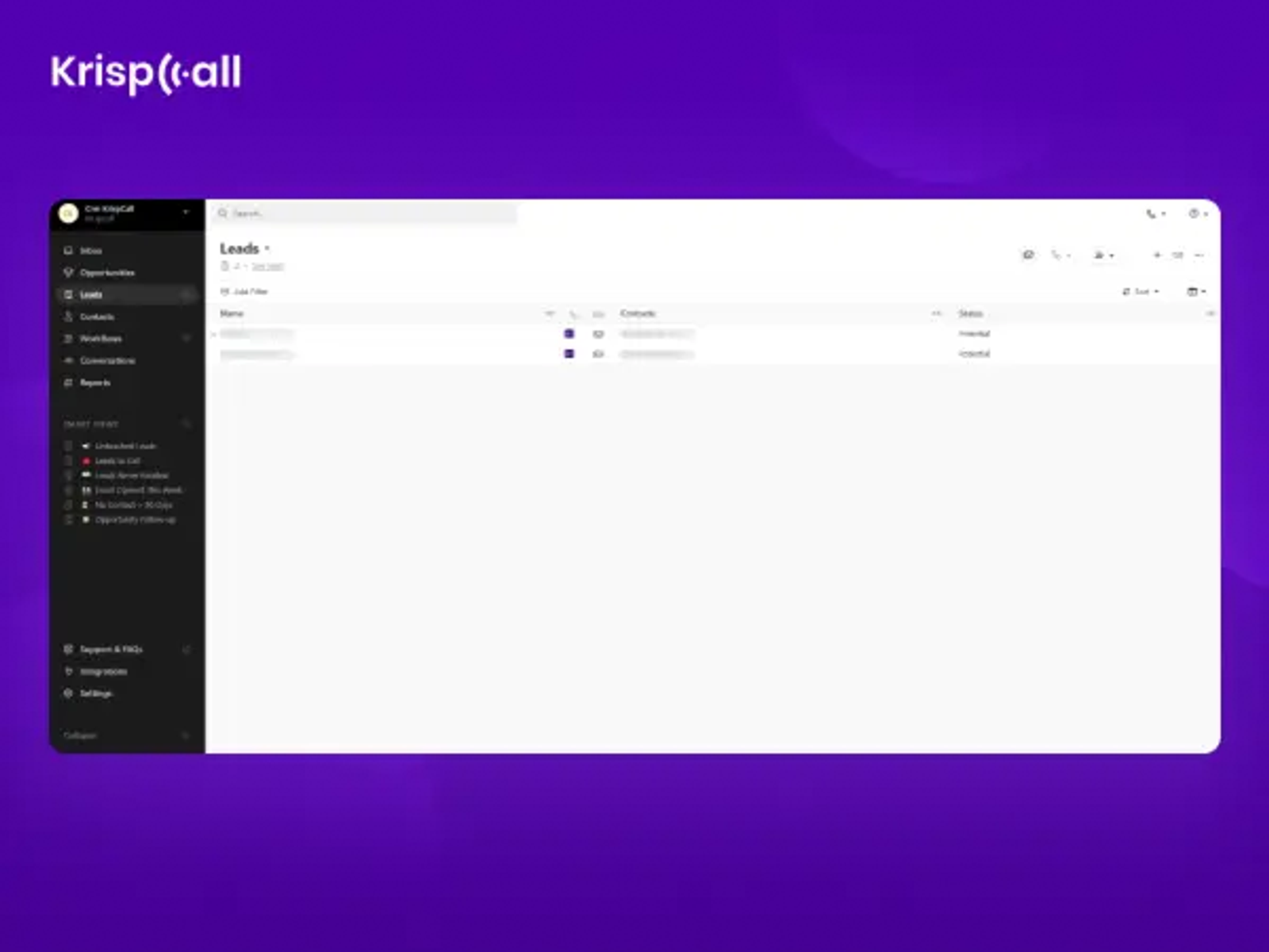 KrispCall screenshot