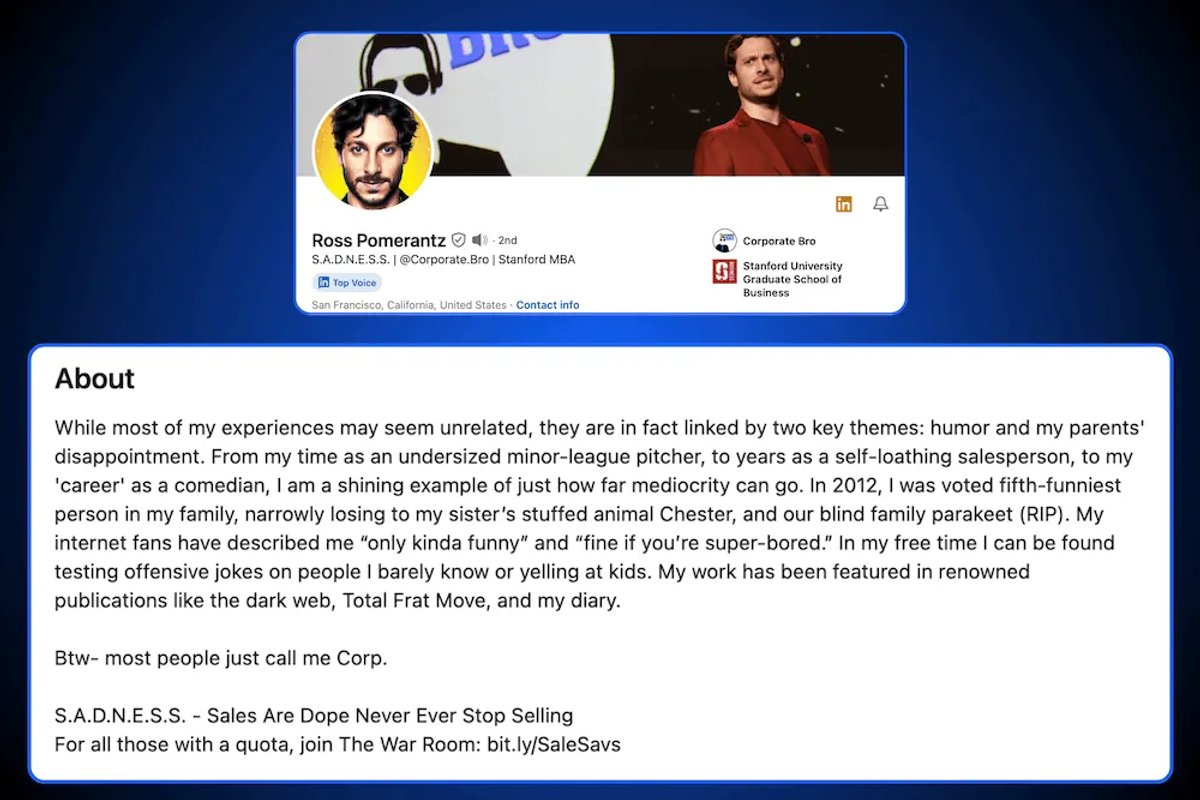 LinkedIn Profile Summary Examples - Ross