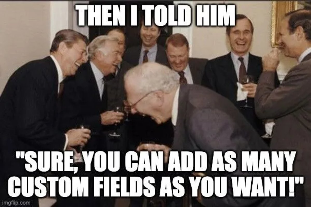 CRM memes - Custom Fields all Around