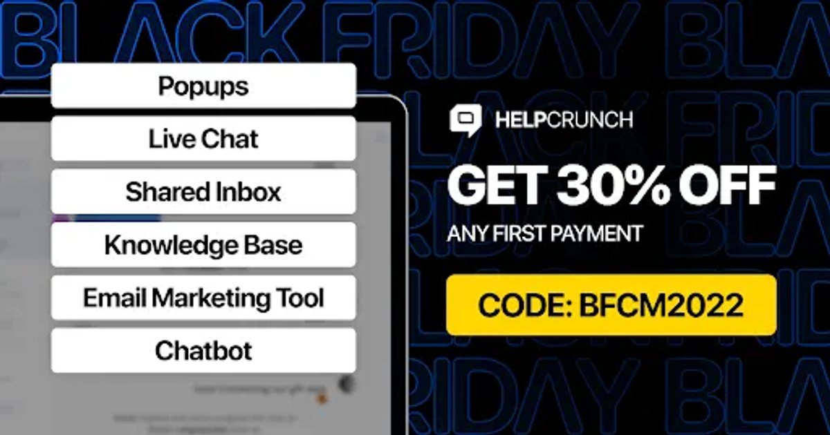 Sales Promotion Example HelpCrunch