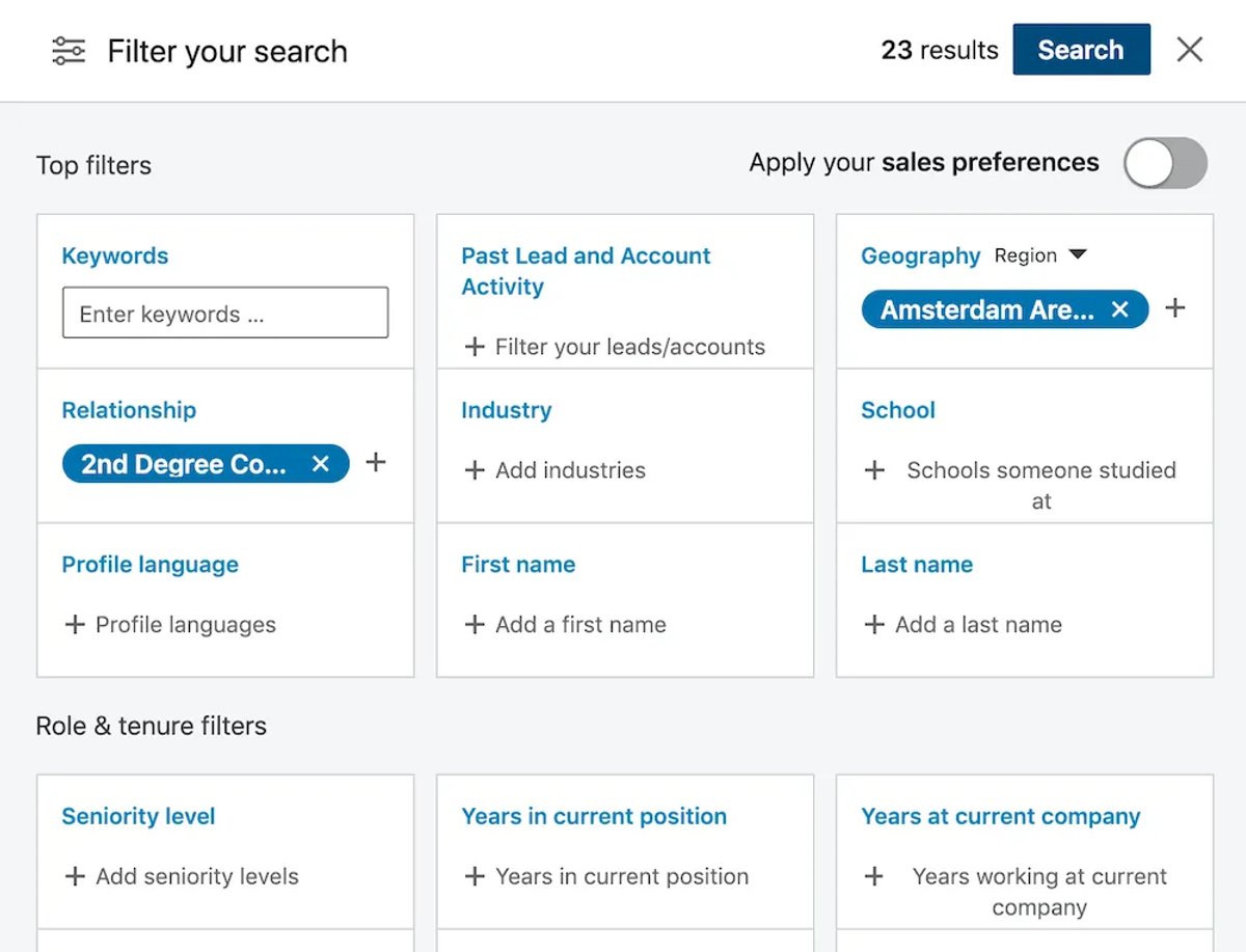 13 LinkedIn Prospecting Strategies - Try Sales Navigator.