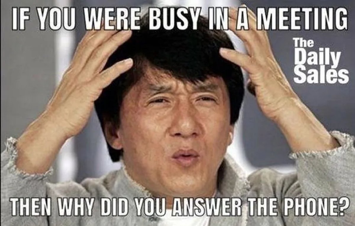 sales meme in a meeting