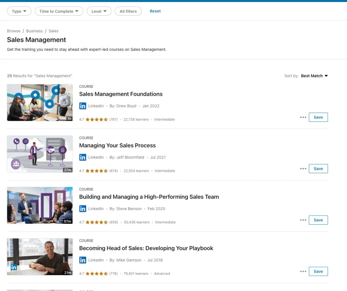 linkedin sales management