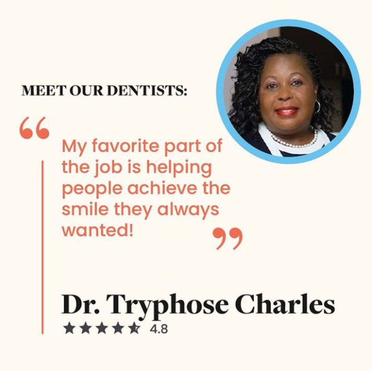 Flossy dentists testimonial lead generation example