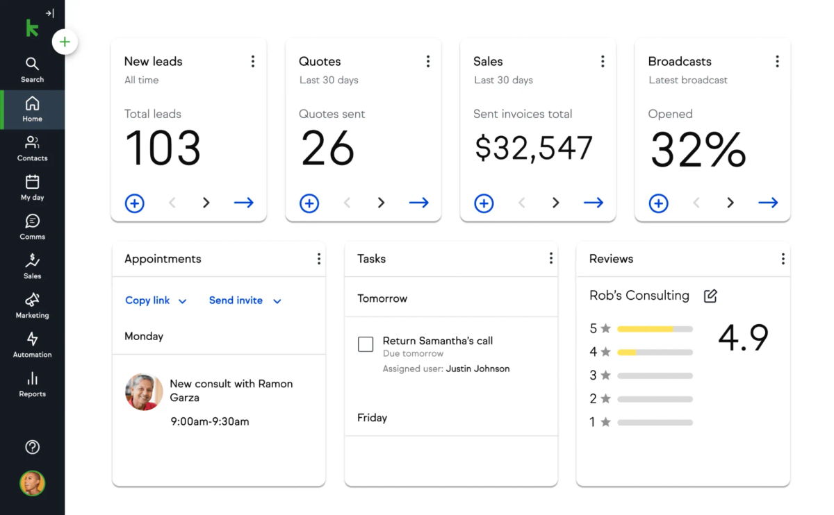 Keap CRM for Startups