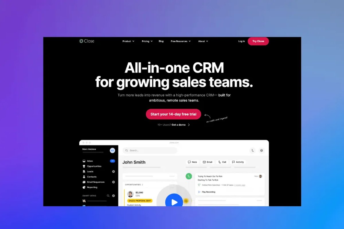 Close communication and productivity for remote sales teams