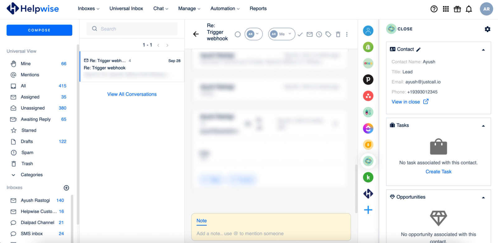 Helpwise screenshot