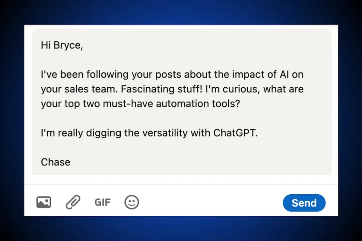 The 4 Main Types of LinkedIn Outreach - Direct Messages (Good Example)