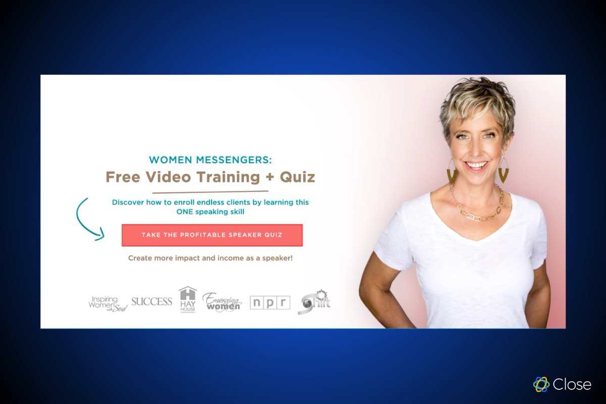 Example: Free Training and Quiz from Women Rocking Business