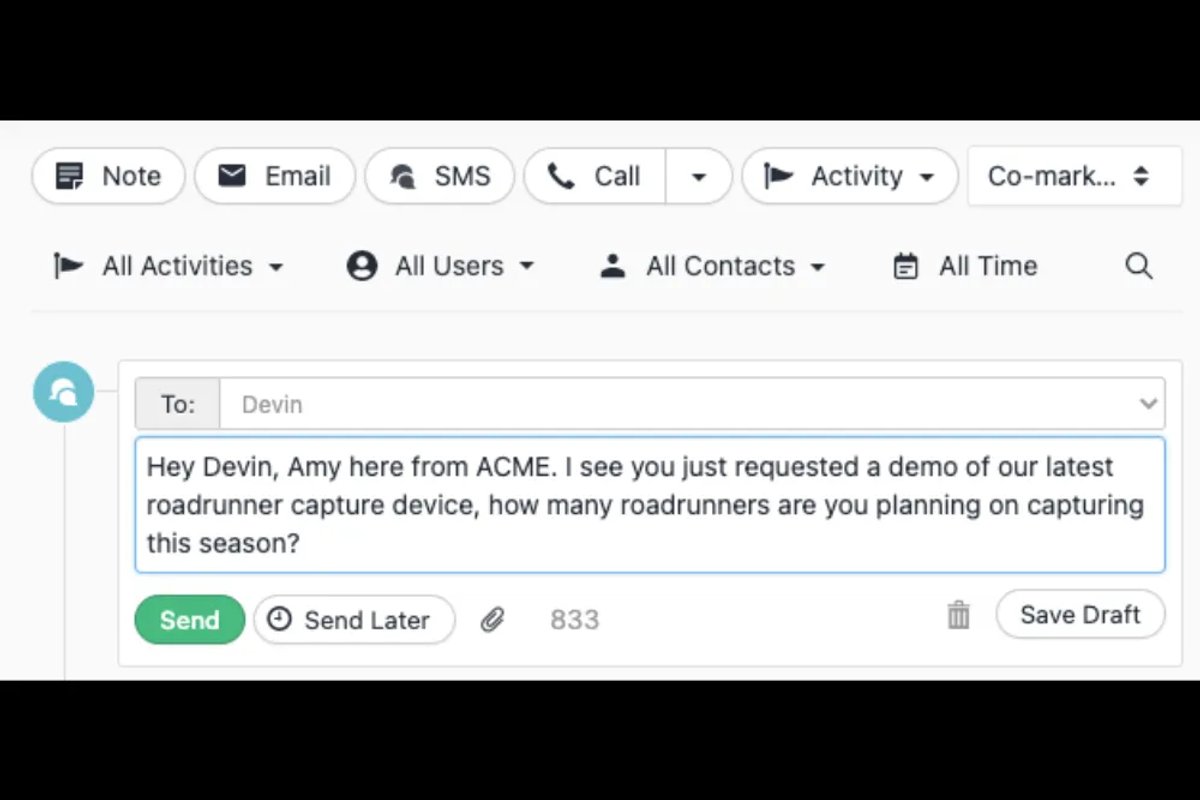 Qualifying Cold Text Message Example