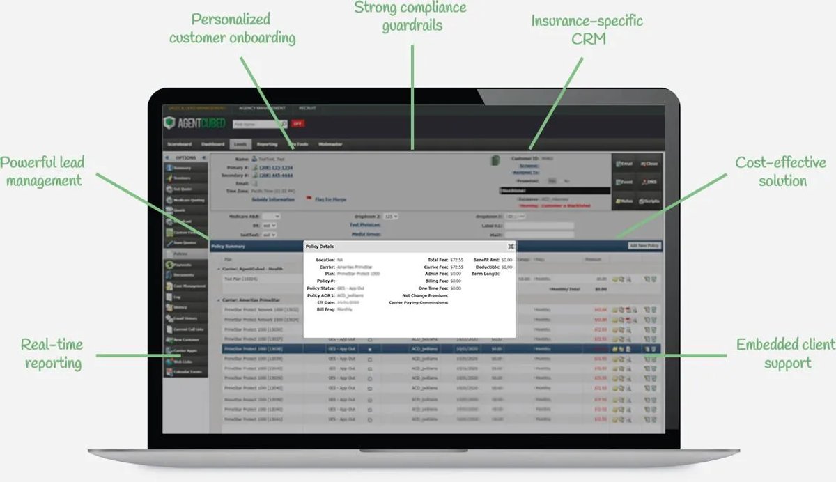 AgentCubed CRM for Health Insurance