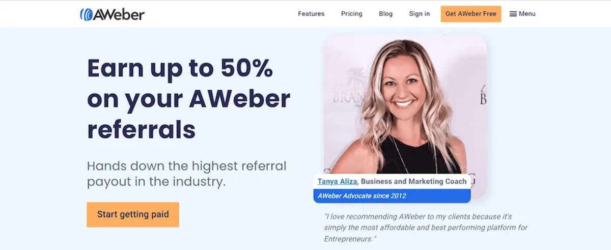 Top SaaS Affiliate Programs for 2023 - AWeber