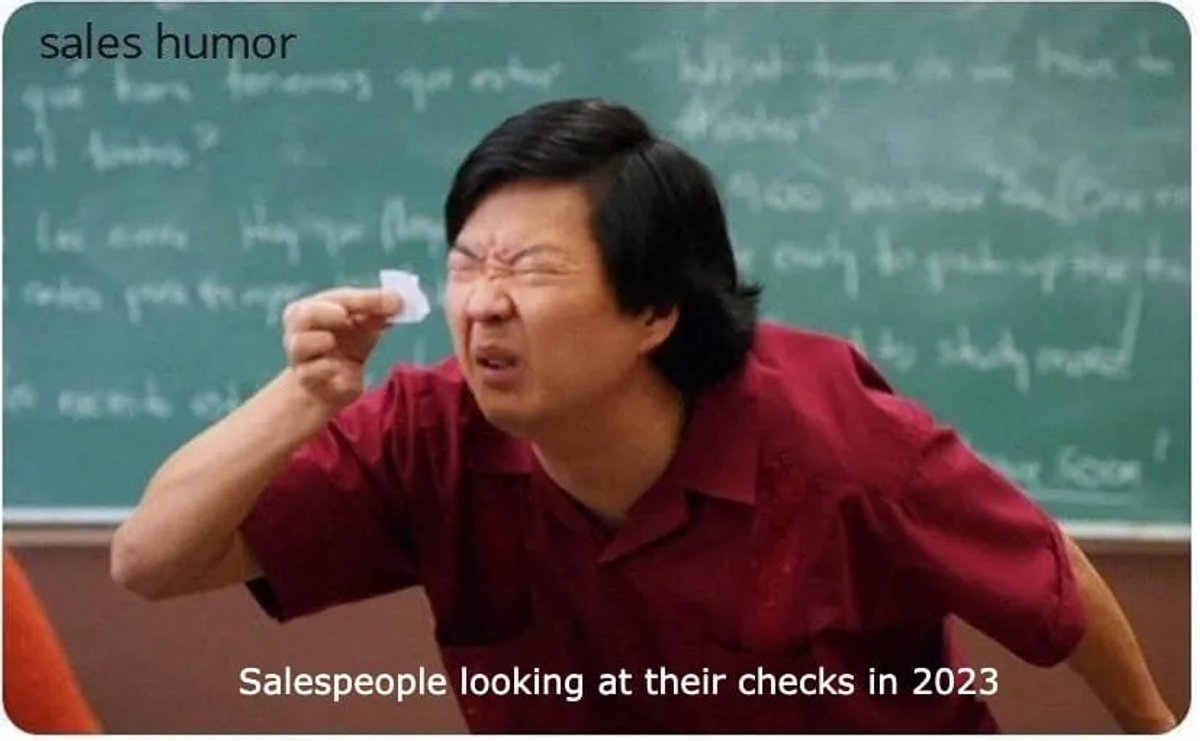 Sales memes - 2025 checks.