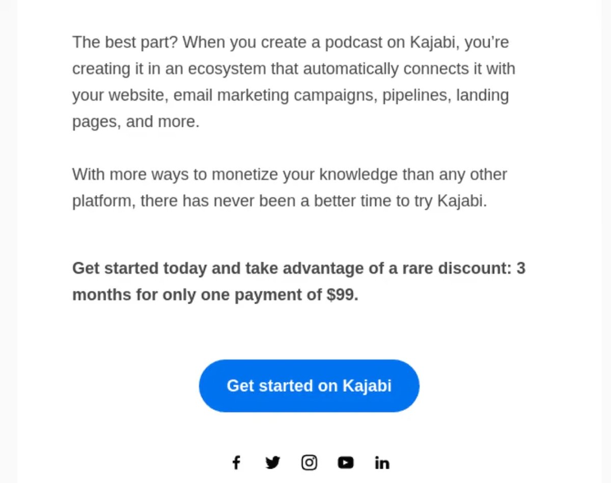 Examples of Effective Cross-Selling - Kajabi sweet deal