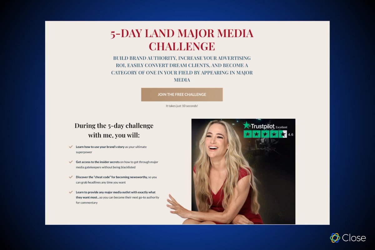 Example: 5-Day Major Media Challenge by Cheryl Hunter