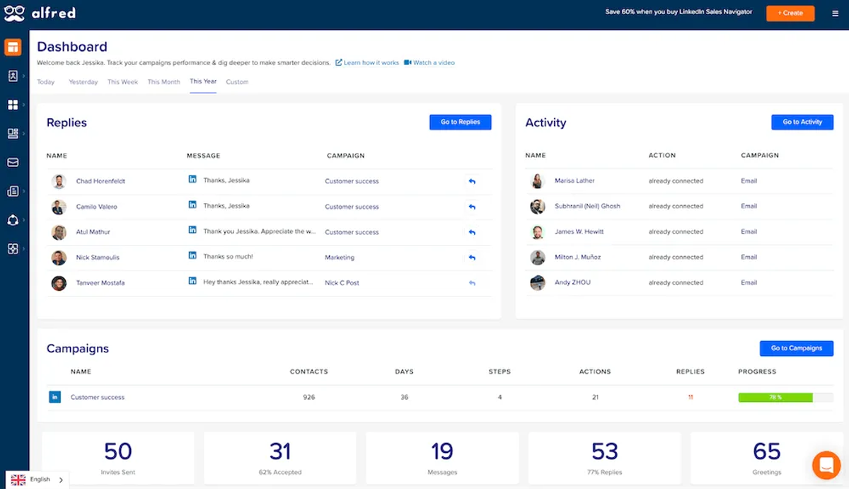 Top 25 LinkedIn Outreach Automation Tools to Scale Your Social Selling - Meet Alfred