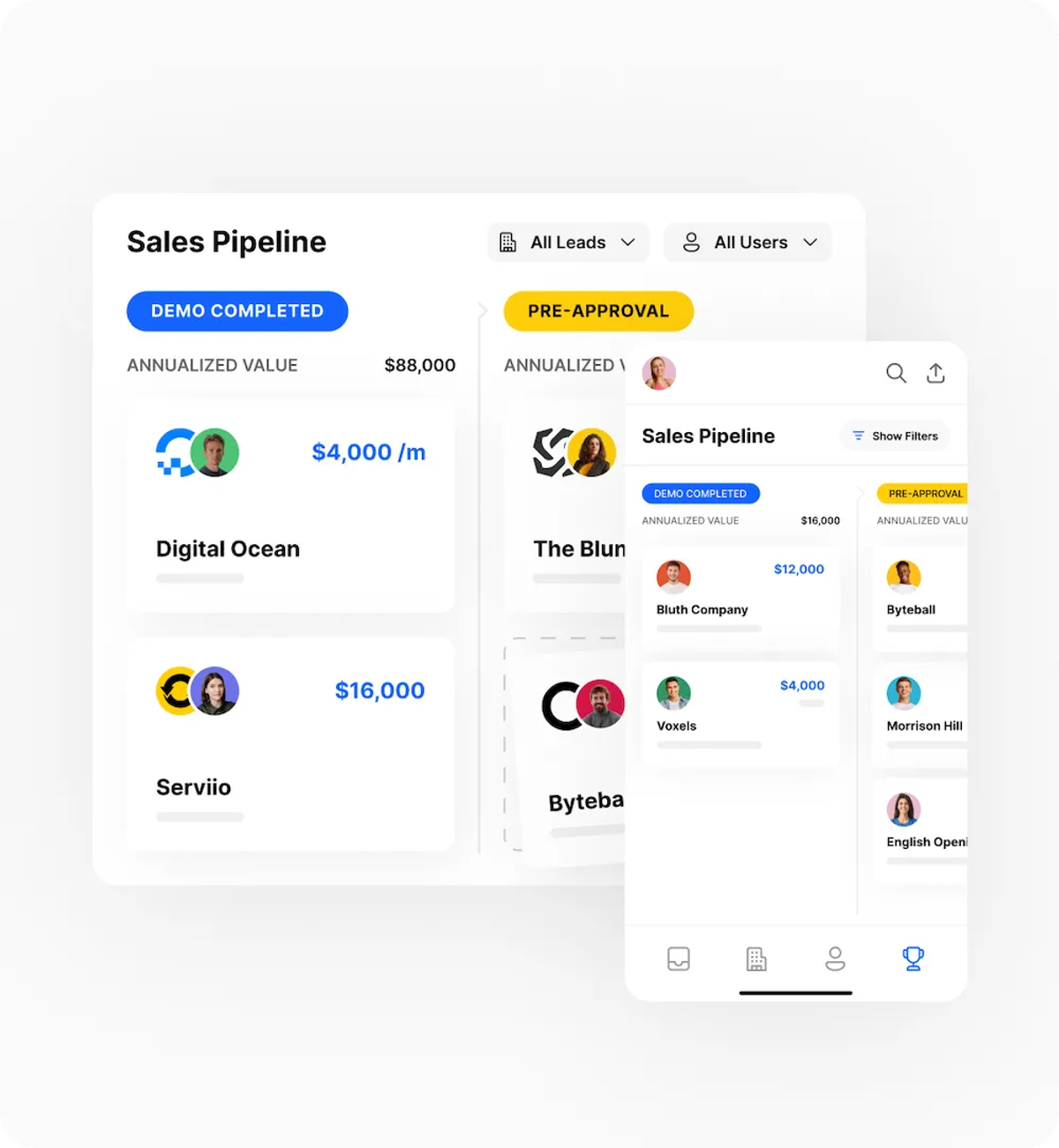 Close mobile app - Sales Pipeline