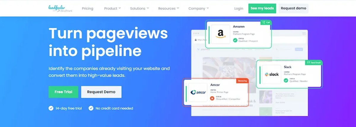14 Best B2B Intent Data Providers for Sales Teams - Leadfeeder