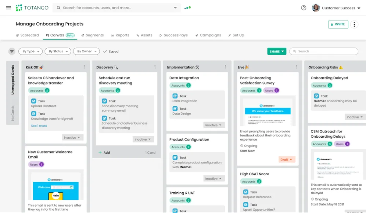 Customer Success Tools to Improve the Customer Experience and Drive Growth - Totango