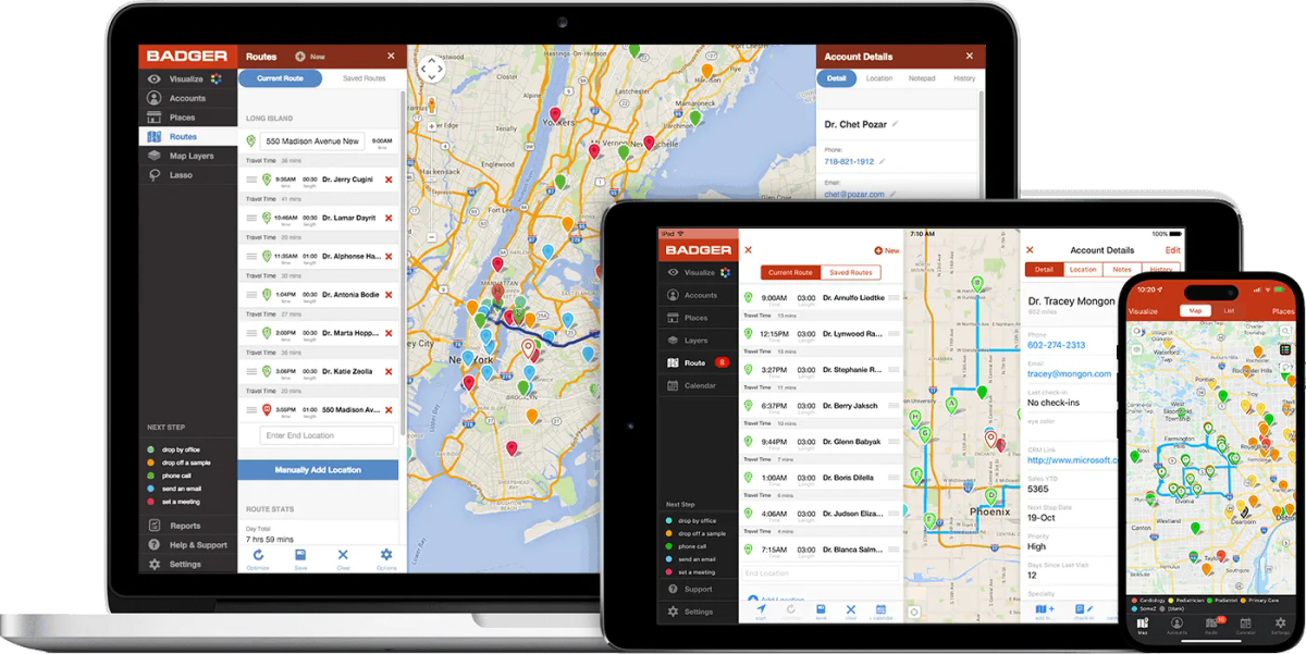 Badger Maps Sales Territory Mapping