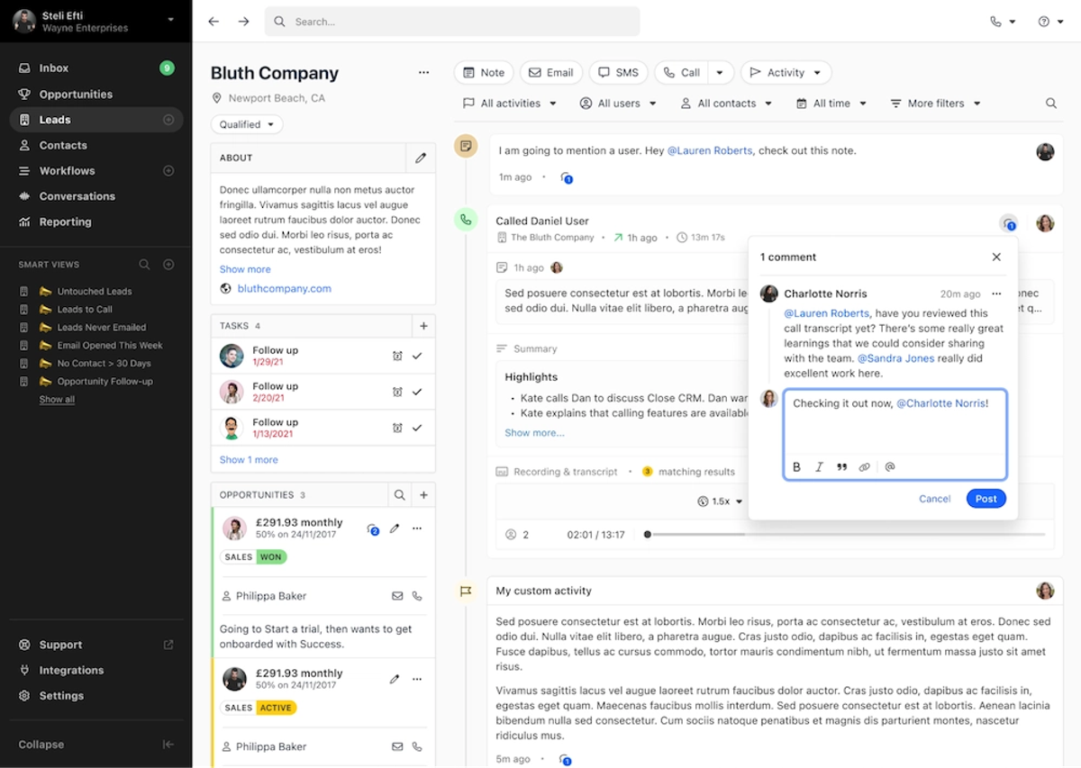 7 Strategies to Make Your Business More Customer-Centric - Communicate Seamlessly with Close CRM