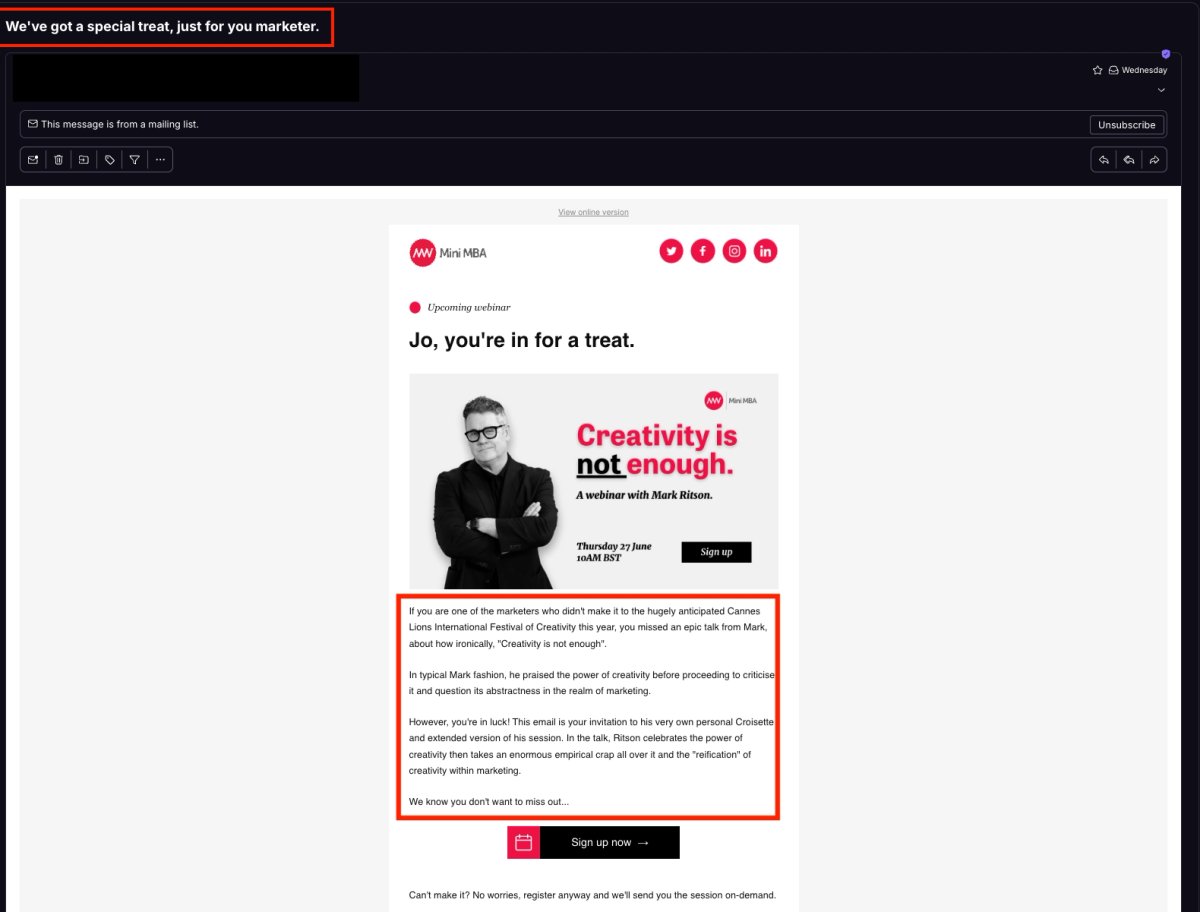 4 Best Practices for Bulk Mails in Marketing - Align Copy with Messaging