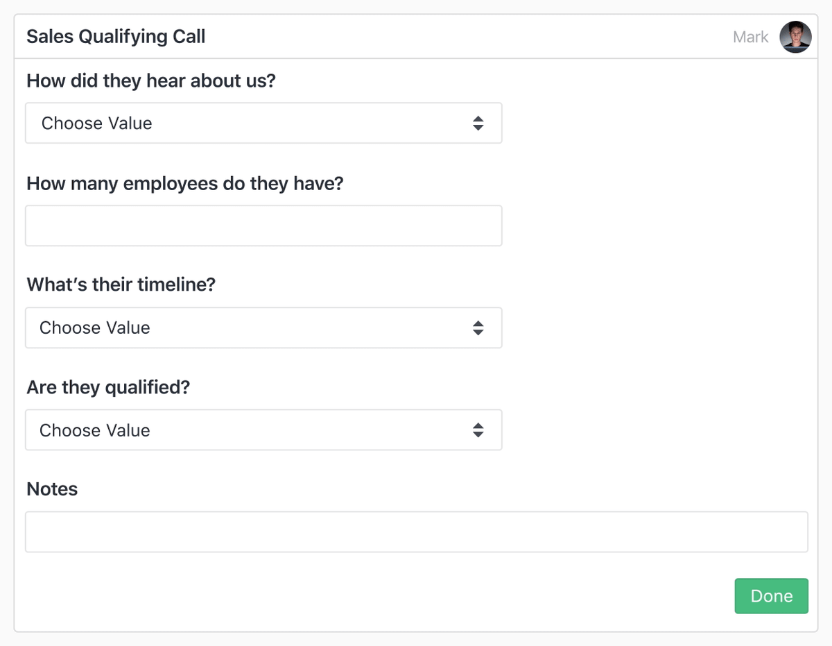 Use Close to set up Custom Activities