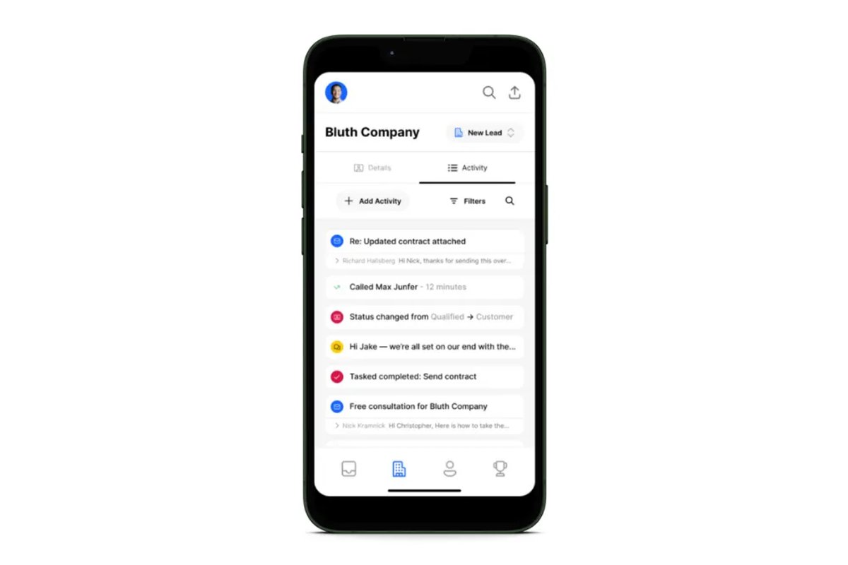 Close mobile app - Lead Activity