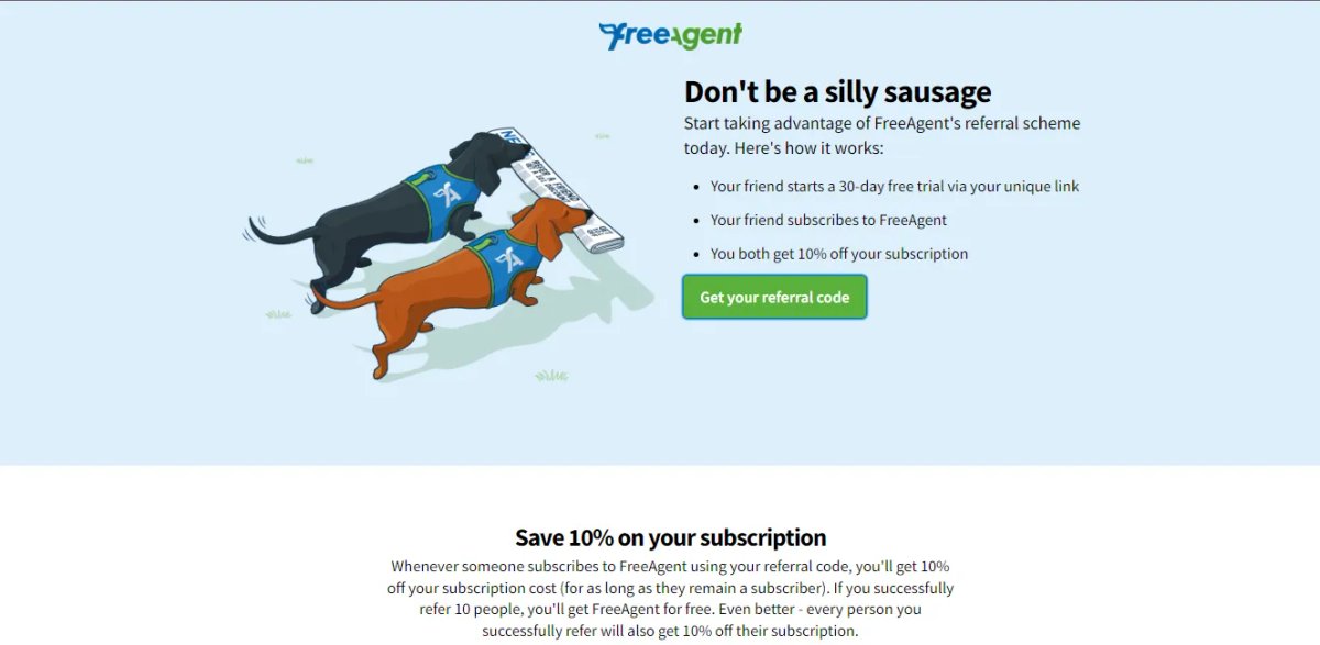 FreeAgent lead generation referral program