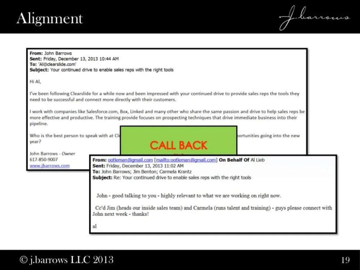 John Barrow BASHO email template 