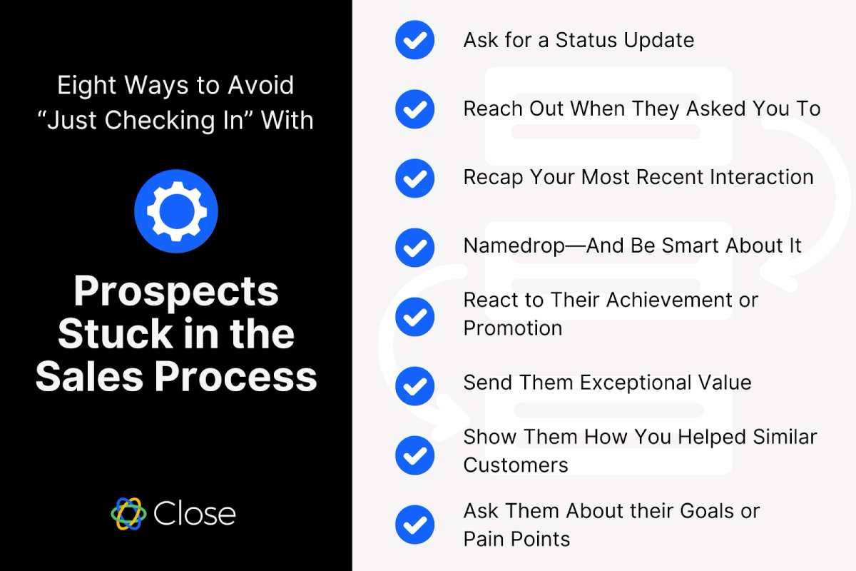 eight ways to nudge slow-moving prospect
