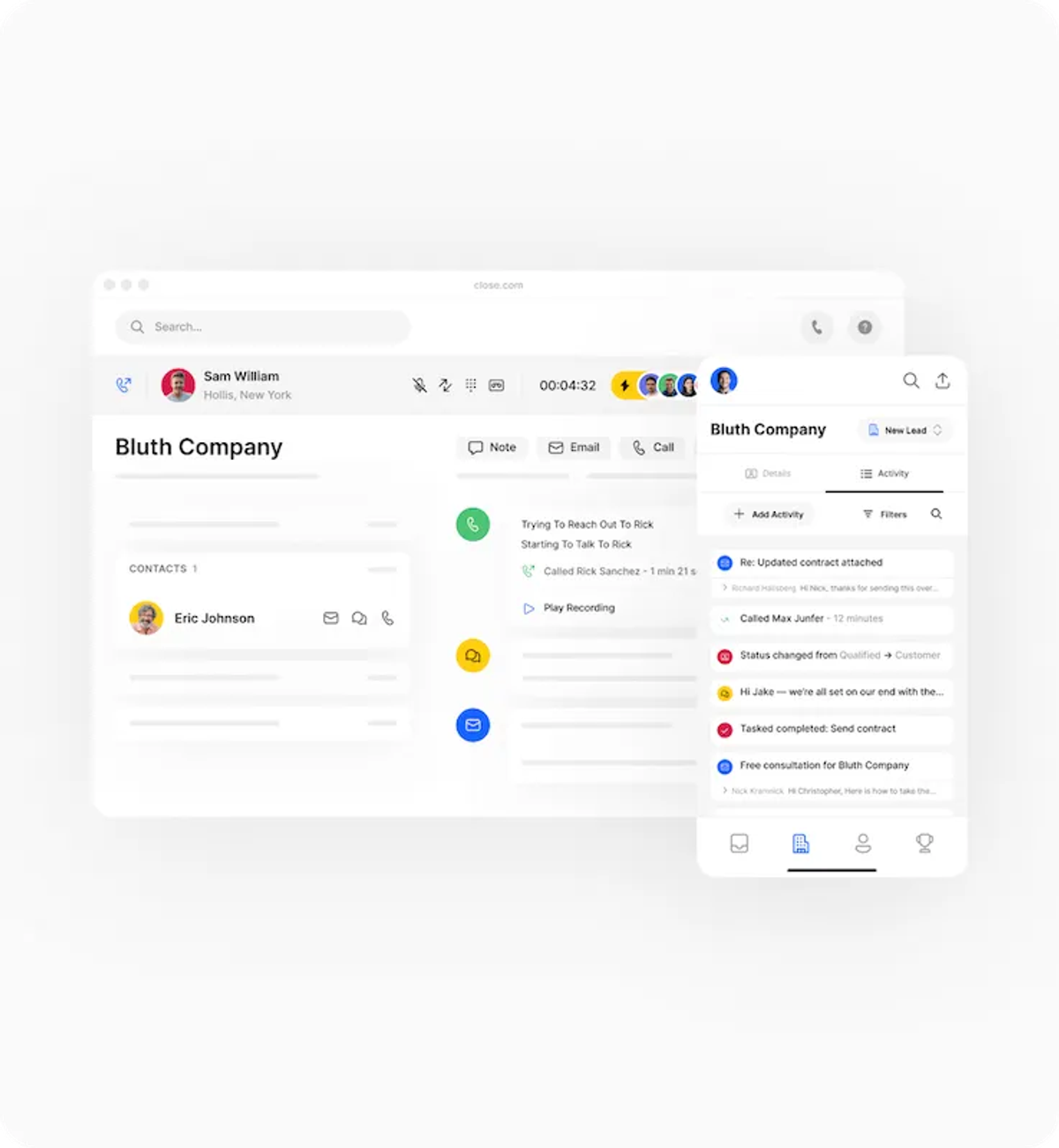 Close Mobile App - Activity Details