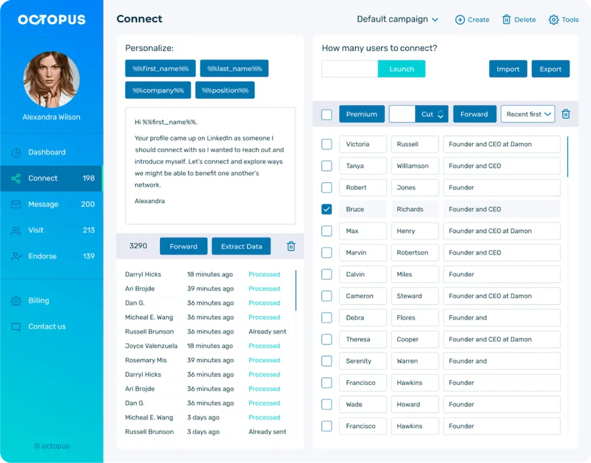 Top 25 LinkedIn Outreach Automation Tools to Scale Your Social Selling - Octopus CRM