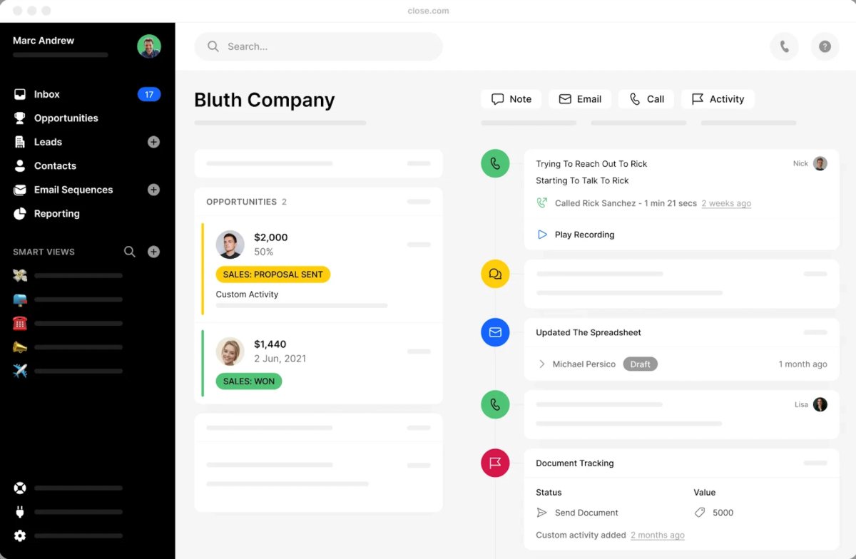 Best Sales Management Software - Close