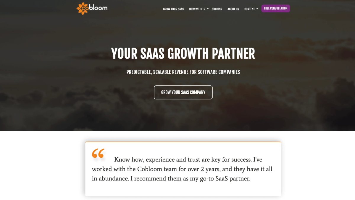 Cobloom Sales Funnel Example