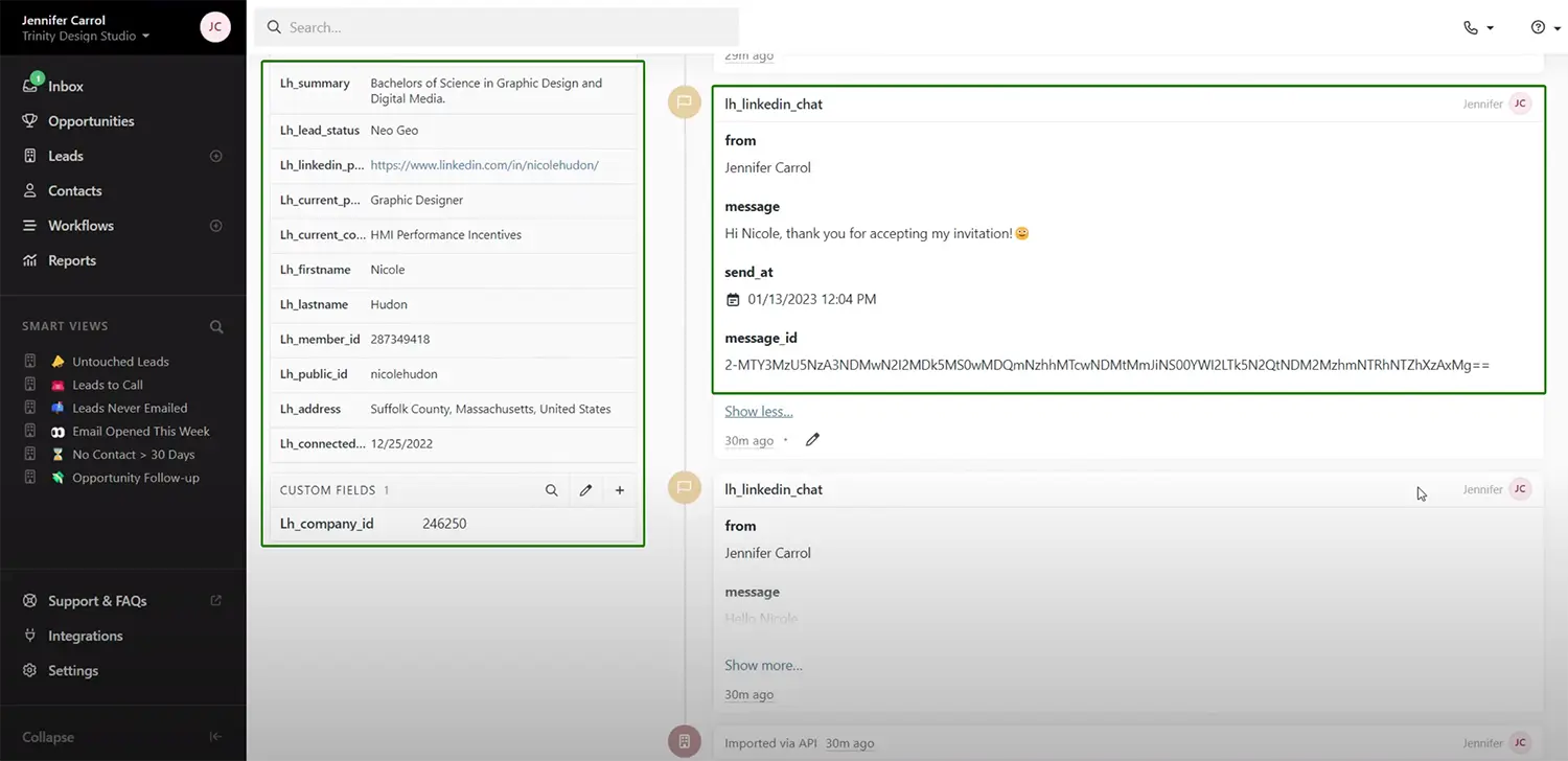 Linked Helper screenshot