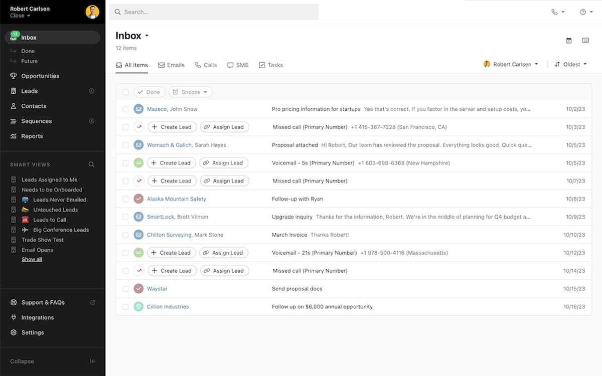 Use Tech to Keep Your Communication Flowing - Close CRM Inbox