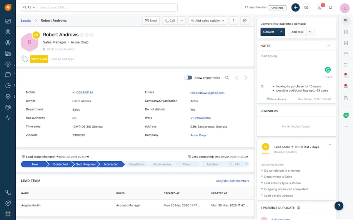 The Best Salesforce Alternatives - Freshsales