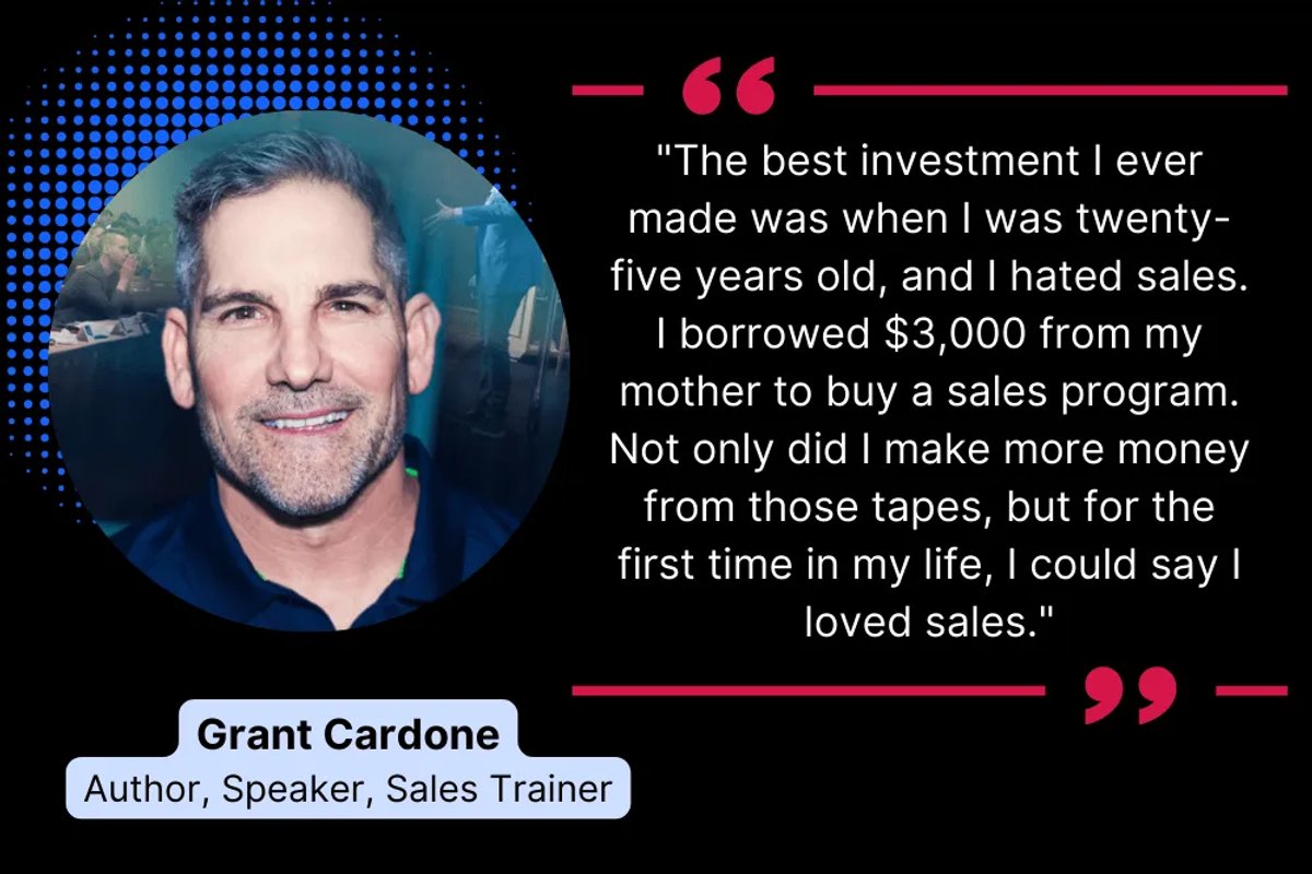 Grant Cardone, Invest in Your Own Education