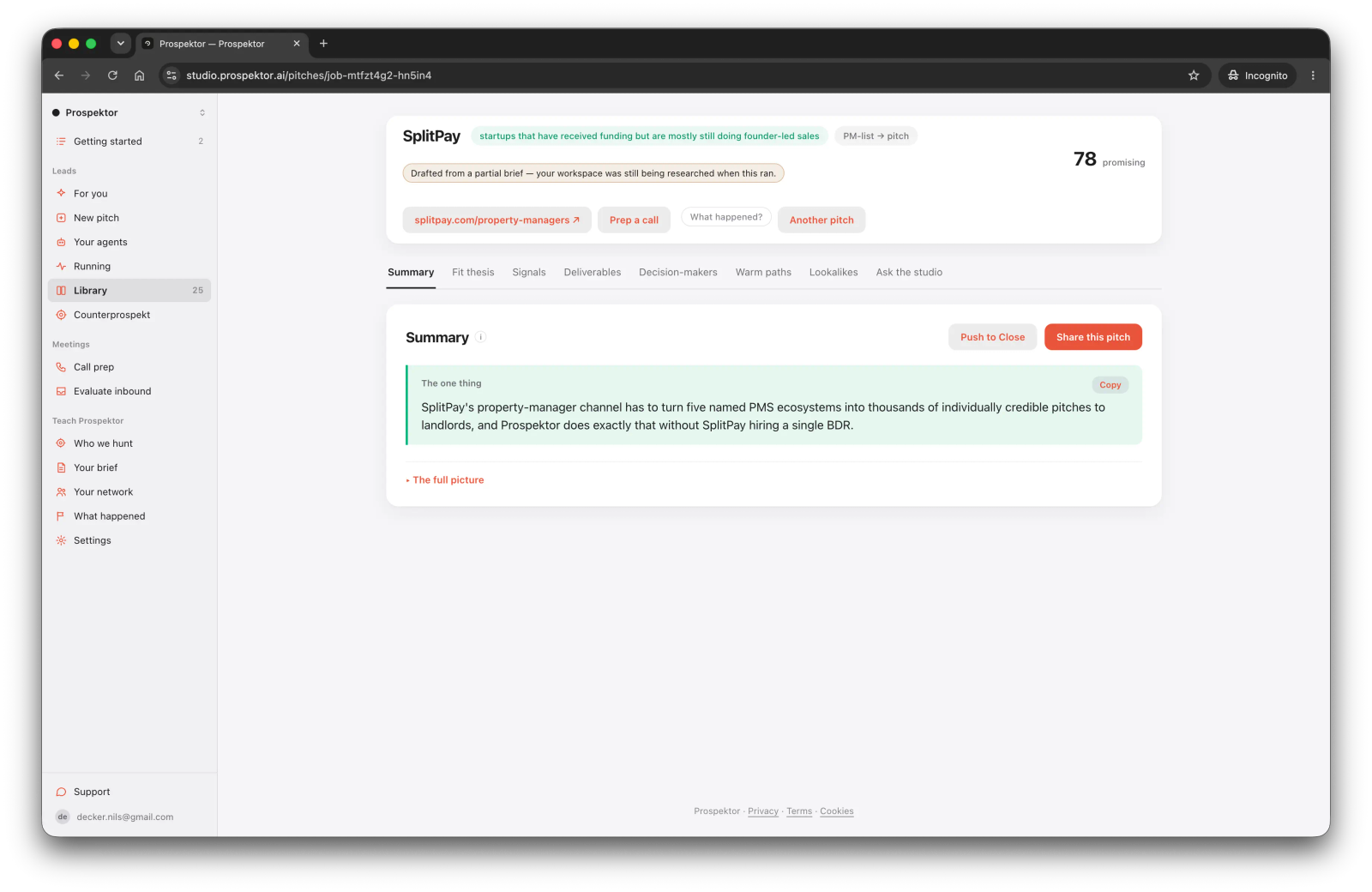 Prospektor screenshot