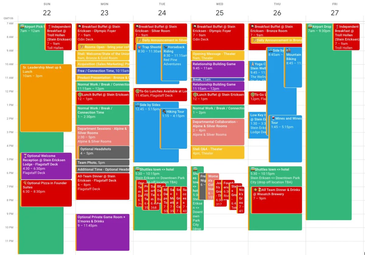 Company Retreat Agenda Template