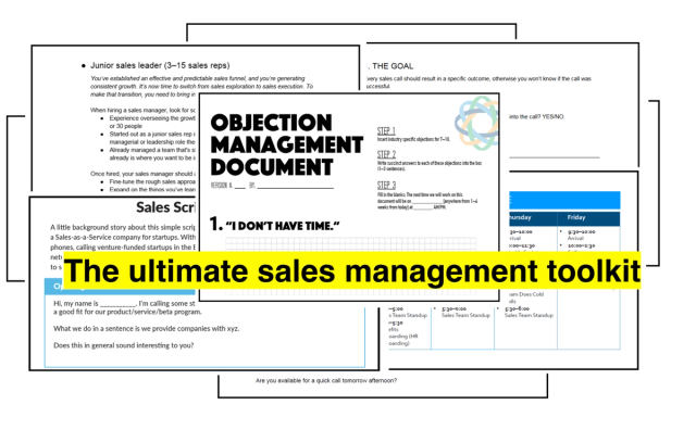 The Ultimate Sales Management Toolkit (7 Free Templates to Scale Your Sales Team Today)