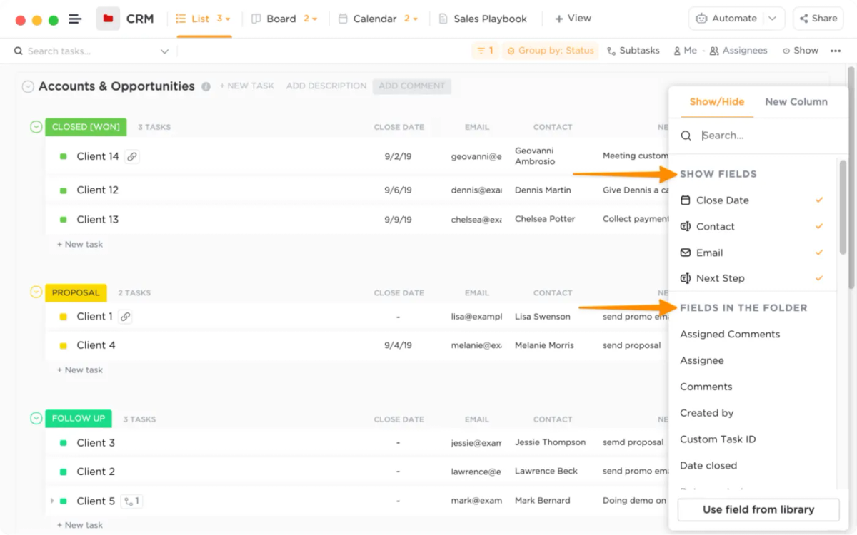 Clickup CRM for Startups